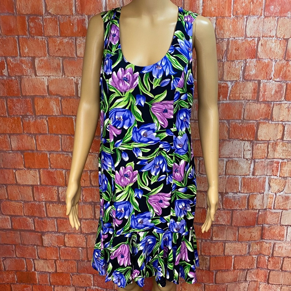 Erika’s Place Tropical Print Dress‎